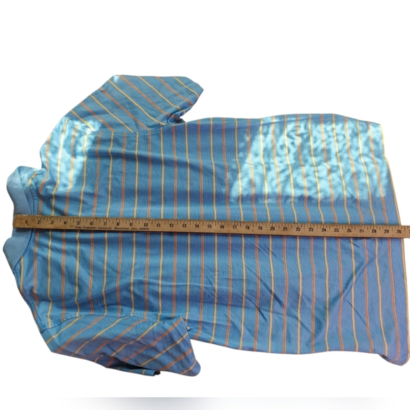 Brooks Brothers Blue and Orange Striped Polo Shirt. MED - Picture 8 of 8